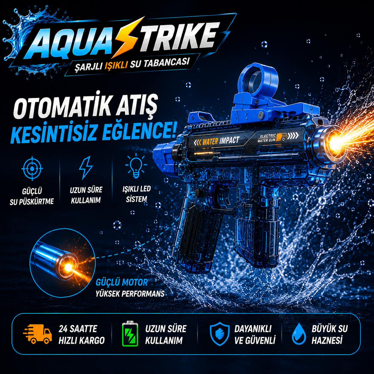 AquaStrike™ Elektrikli Su Tabancası